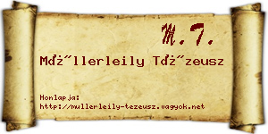 Müllerleily Tézeusz névjegykártya